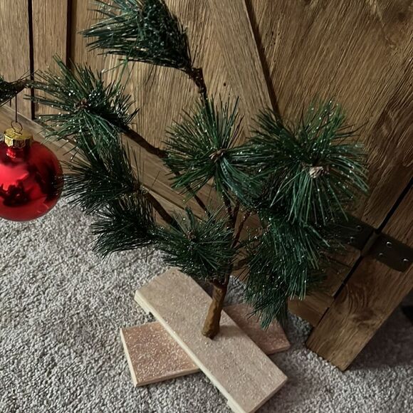 Charlie Brown’s Christmas Tree with Red Ornament - Picture 6 of 7